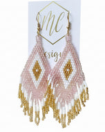 Fringe Beaded Earrings