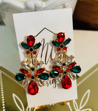 Christmas Jeweled Earrings