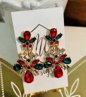 Christmas Jeweled Earrings