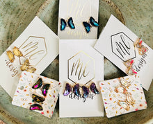 Big Butterfly Jeweled Earrings
