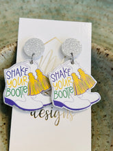 Glitter Mardi Gras Earrings