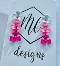 Dainty Triple Flower Earrings