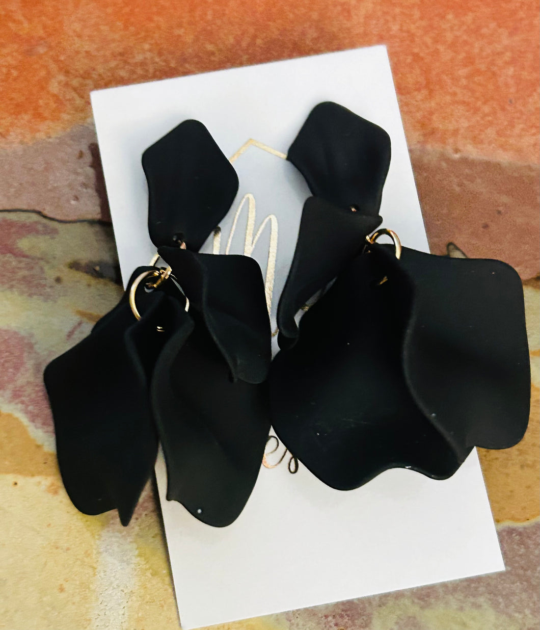Shiny or Matte Petal Earrings