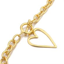 Chunky Chain Heart Necklace
