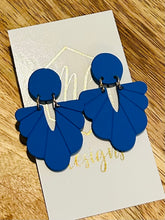 Fall Clay Scalloped Earrings
