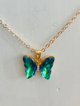 Big Rhinestone Butterfly Necklaces