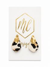 Animal Fur Stud Earrings