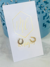 Horseshoe Studs Gold Silver