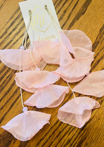 Statement Petal Fabric Earrings