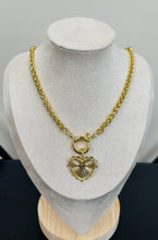 Chunky Heart Gold Necklaces