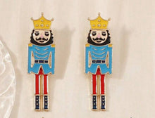 New Enamel Nutcracker Christmas Post Earrings
