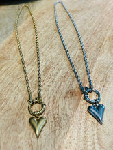 Chunky Chain Heart Necklace