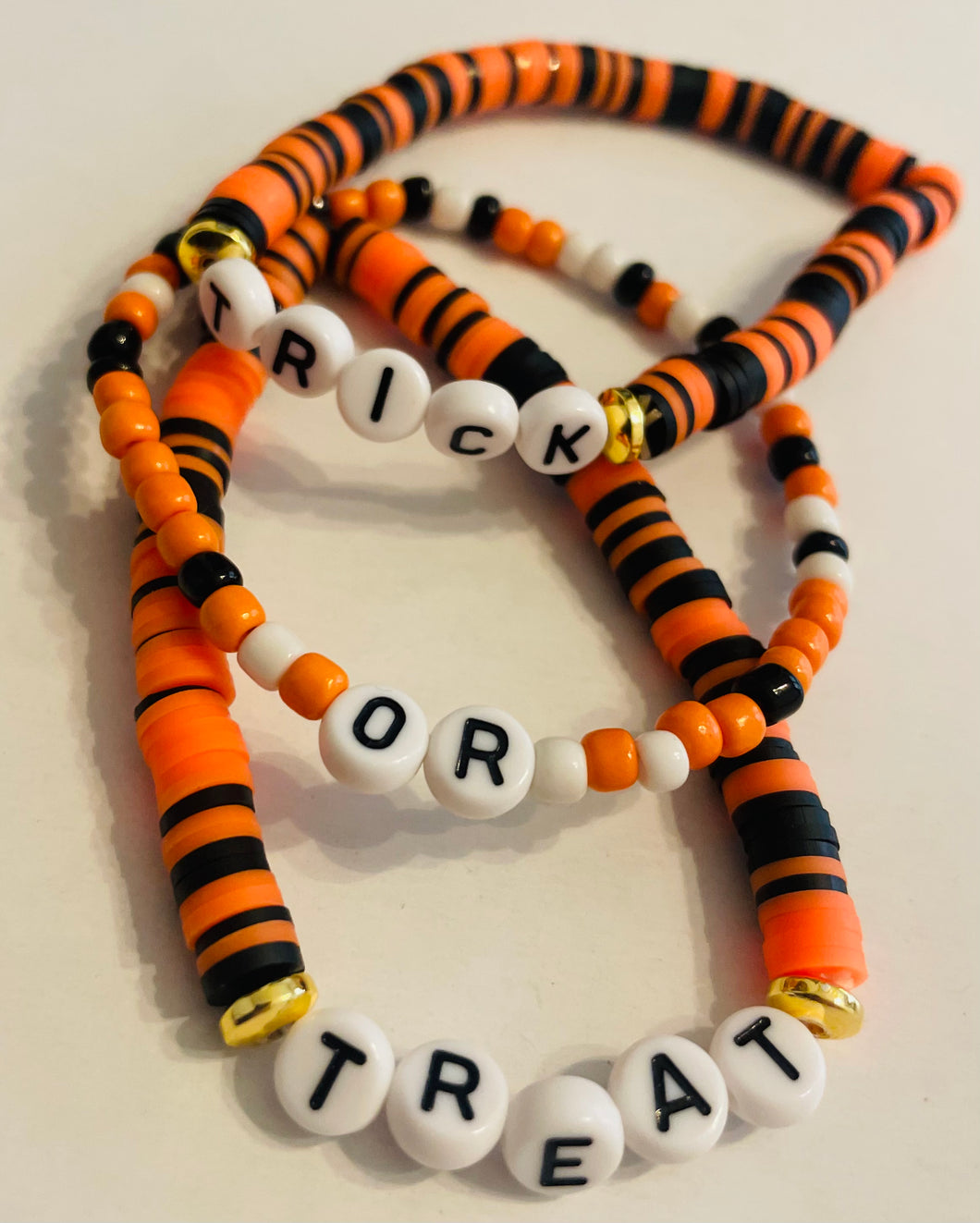 Trick or Treat Halloween Bracelet Set