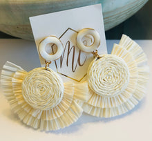 Fun Rattan Raffia Earrings