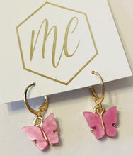 Butterfly Small Gold Huggie Hoops