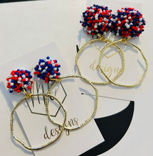 Irregular Gold Circle with Beaded Tops
