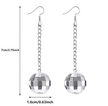 Hanging Disco Ball Earrings