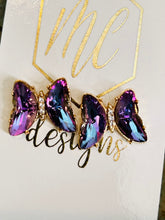 Big Butterfly Jeweled Earrings