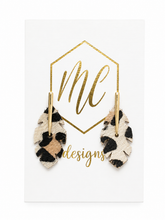 Animal Fur Stud Earrings