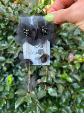 Long Statement Flower Earrings