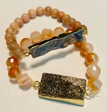 Druzy Bar Beaded Bracelets