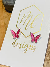 Colorful Butterfly Studs