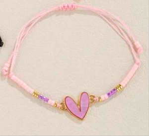 Beaded Heart Bracelets