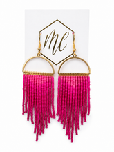 Fringe Beaded Earrings
