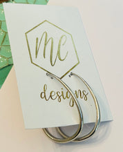 Small Oblong Hoops