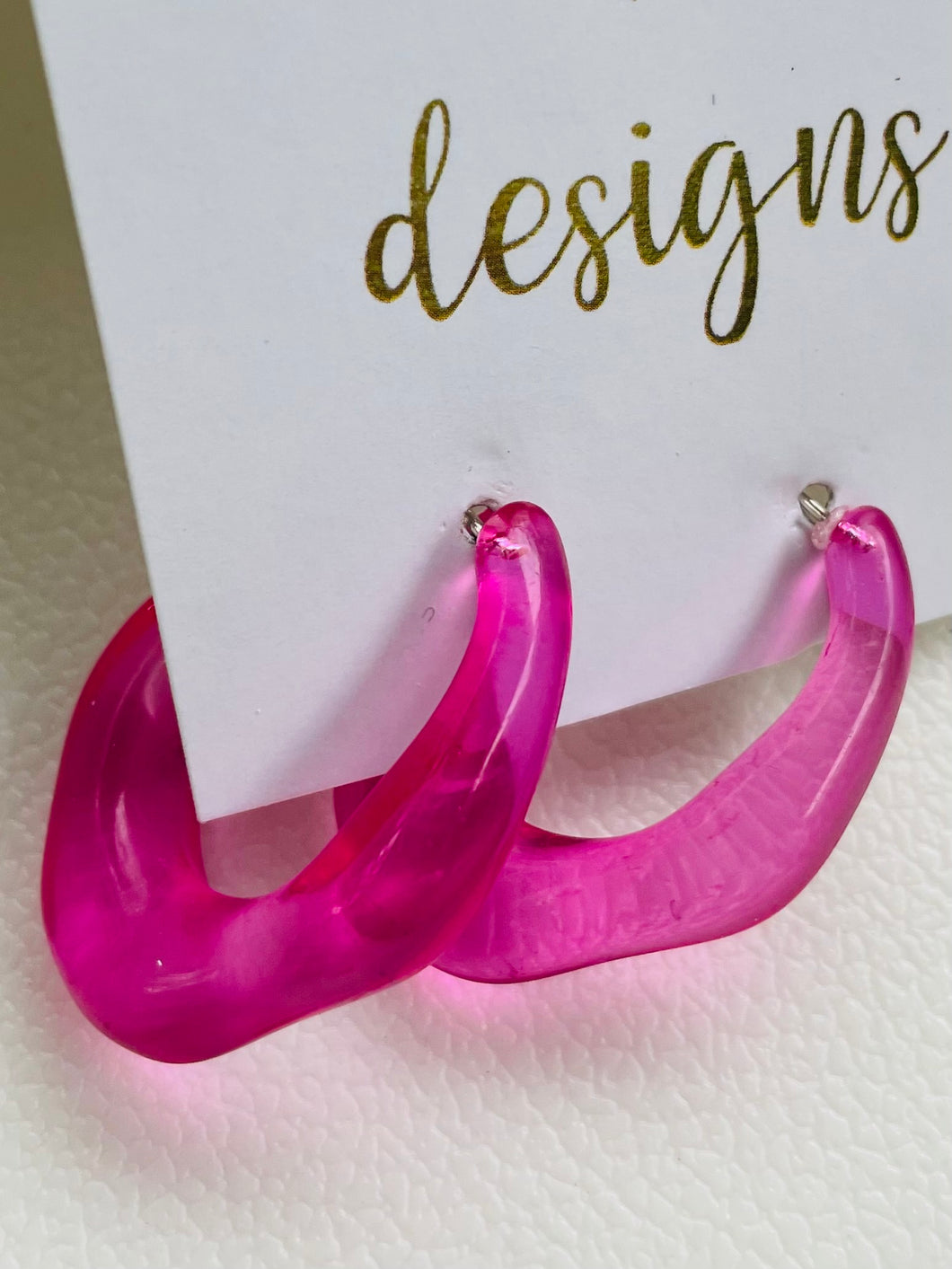 Acrylic Oval Hoops