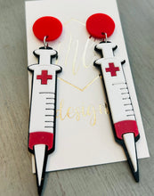 Nurse’s Syringe Earrings