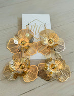 Statement Filigree Flower Earrings