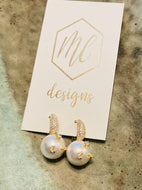 Drop Pearl Earrings