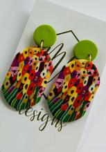 Multi-color Flower Earrings