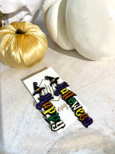 Glitter Witch Halloween Earrings