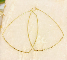 Textured Thin Wire Hoops