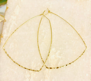Textured Thin Wire Hoops