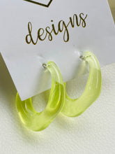 Acrylic Oval Hoops