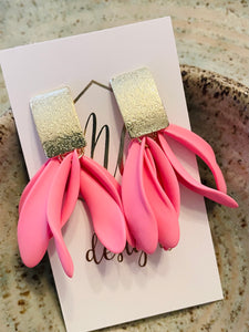New Small Tulip Petal Earrings