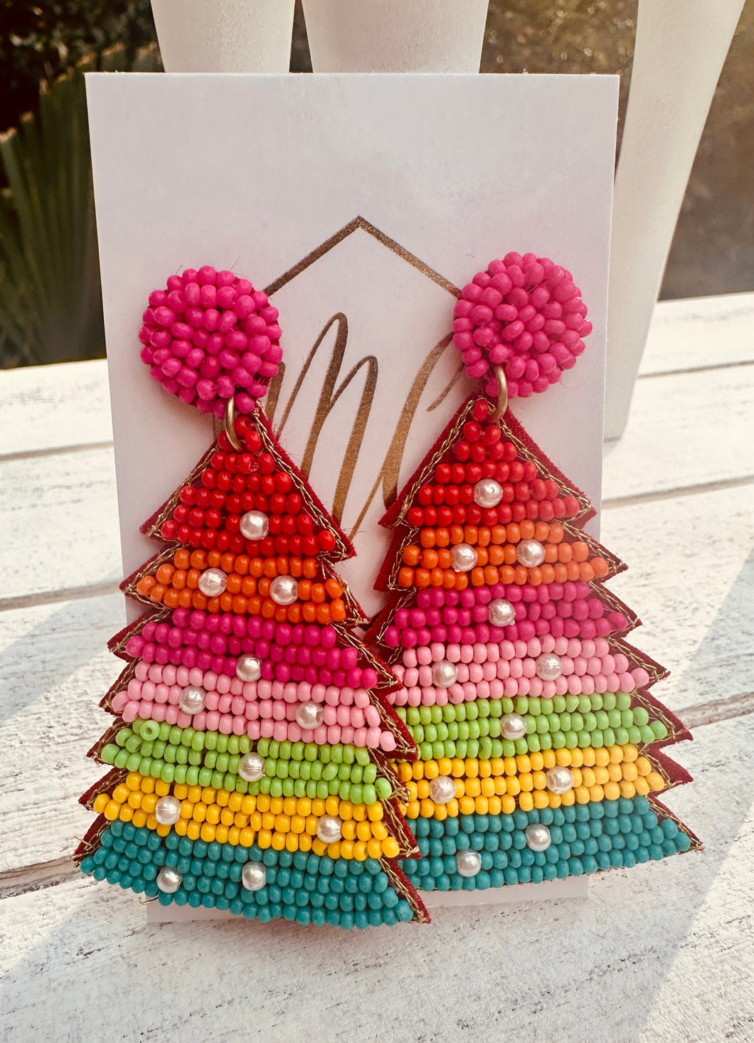 Fun Seed Beaded Christmas Trees