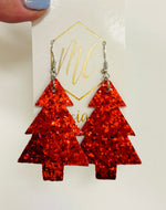 Glitter Christmas Tree Leather