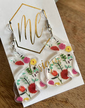 Flower Bunny Easter Earrings