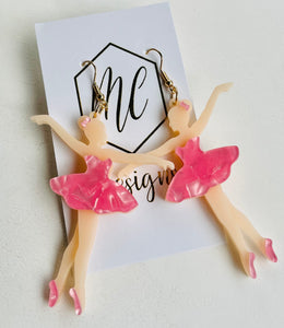 Acrylic Ballerina Earrings