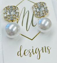 Square Rhinestone Earrings