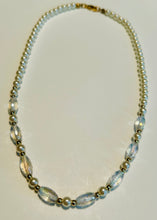 Pearl and Iridescent Beaded Necklace