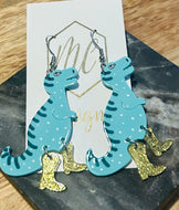 Acrylic Dinosaur Earrings