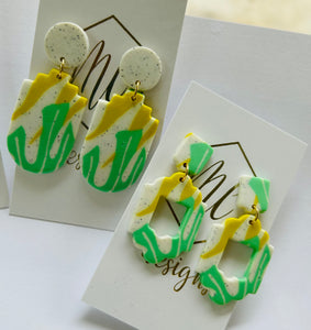 Marbled Clay Earrings