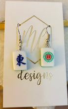Tiny Mahjong Dangle Earrings