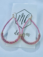Colorful Beaded Teardrop Earrings