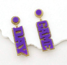 Game Day Acrylic Glitter Earrings